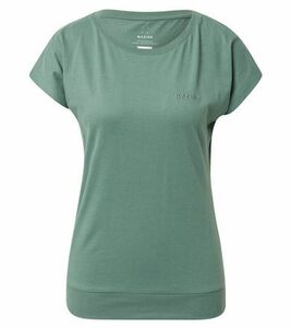 MAZINE Derry T Damen Rundhals-Shirt mit Logo-Stickerei auf Brust Kurzarm-Shirt 22133930 Grün