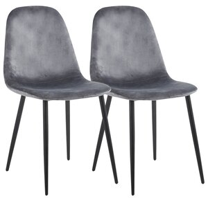VCM 2er Esszimmerstühle skandinavischer gepolsterter Küchenstuhl Stühle Esszimmer Esstischtisch Rückenlehne Fiolo