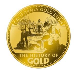 XL-Goldmünze History of Gold: Kalifornien 2023