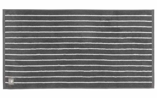 Bild 1 von Handtuch Needlestripe, anthrazit, 50 x 100 cm