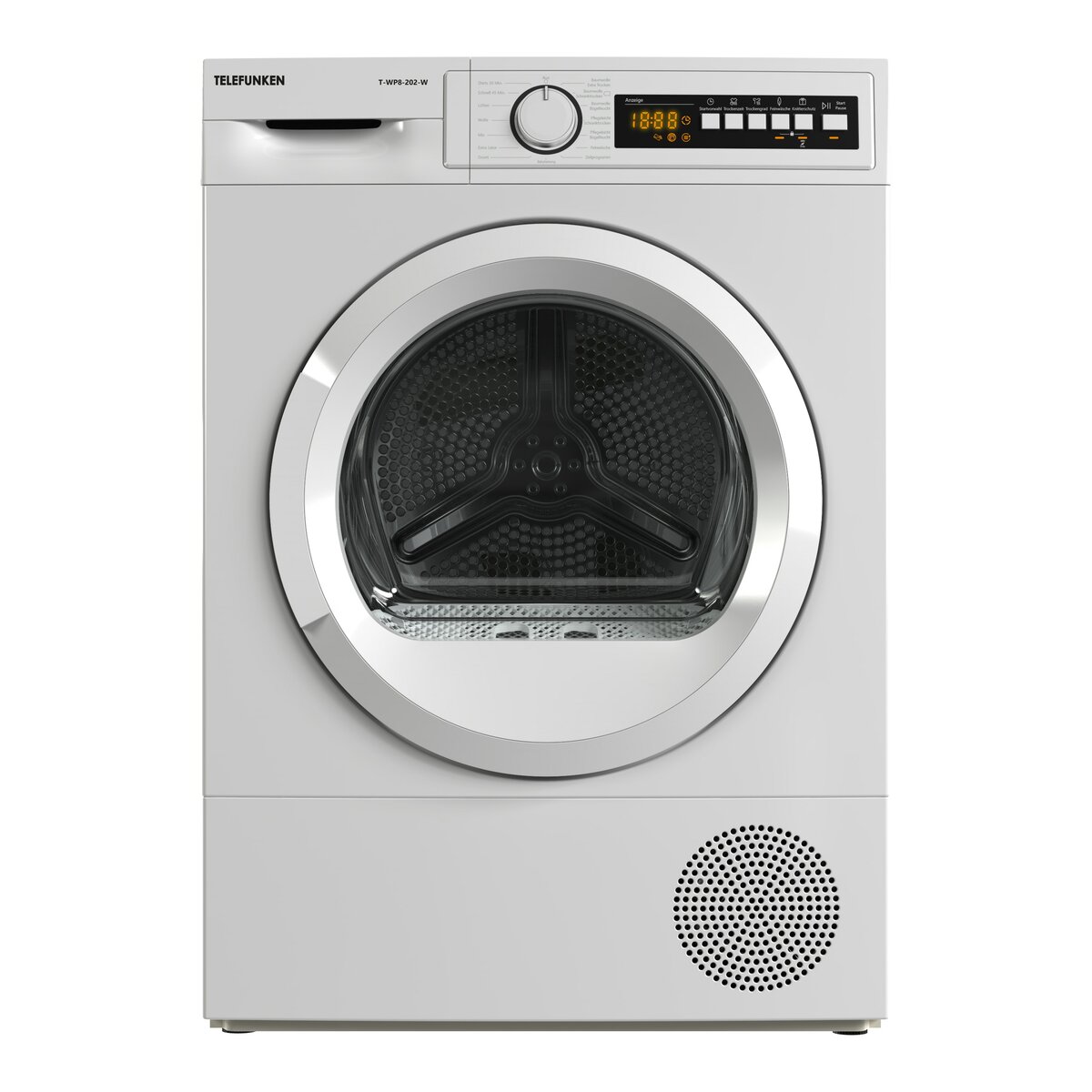 Bild 1 von Telefunken T-WP8-202-W Trockner, 8 kg Wärmepumpentrockner mit 15 Programmen & Knitterschutz