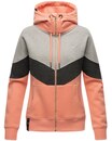 Bild 1 von NAVAHOO Damen Kapuzensweatjacke Sportliche Damen Sweatjacke im Coloblocking-Stil Honigperle