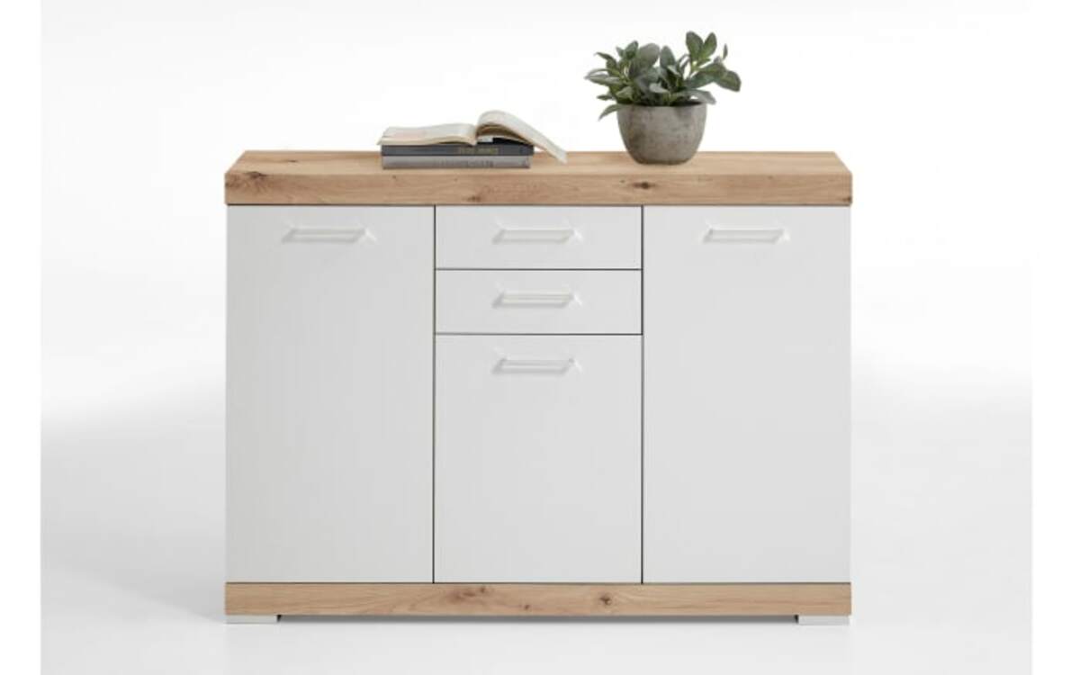 Bild 3 von Kommode Bristrol 3, Artisan Eiche-Nachbildung/weiß