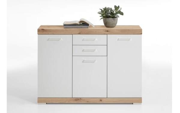 Bild 3 von Kommode Bristrol 3, Artisan Eiche-Nachbildung/weiß