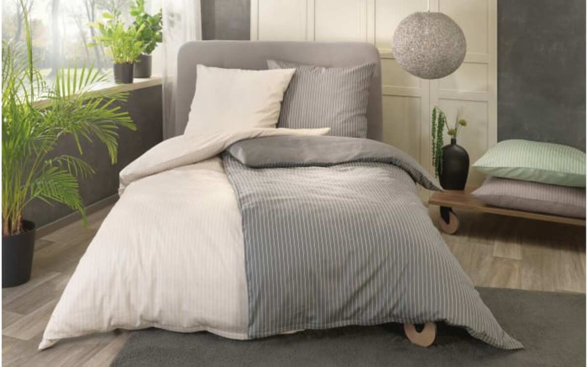 Bild 4 von Bettwäscheset, beige, 135 cm x 200 cm