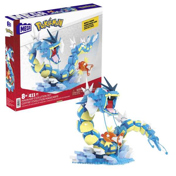 Bild 1 von MEGA Pokémon Magikarp Evolution Set Bauset Karpador Garados Figur beweglich