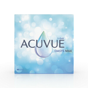 1-D Acuvue Oasys Max 90er Tageslinsen Sphärisch 90 Stück Kontaktlinsen; contact lenses; Kontaktlinsen