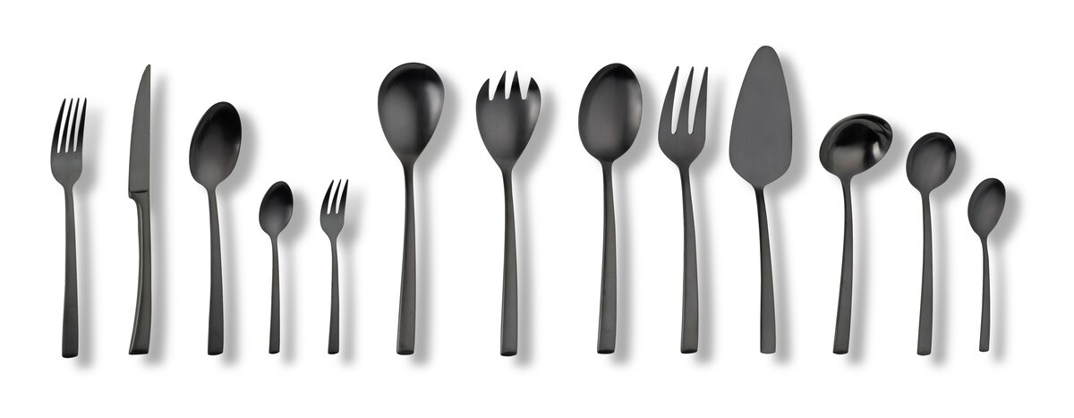 Bild 1 von Tafelbesteck "AVELINO" 68 tlg. - schwarz matt