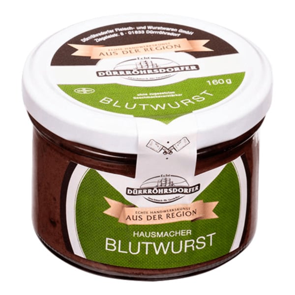 Bild 1 von Dürrröhrsdorfer Blutwurst 160g