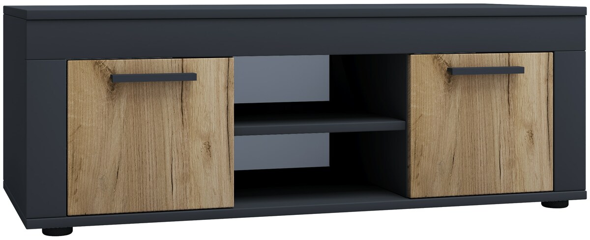 Bild 1 von VCM 4-tlg. TV Lowboard Fernsehschrank Schrankwand Wohnzimmer Anbauwand Wohnwand Usilo L