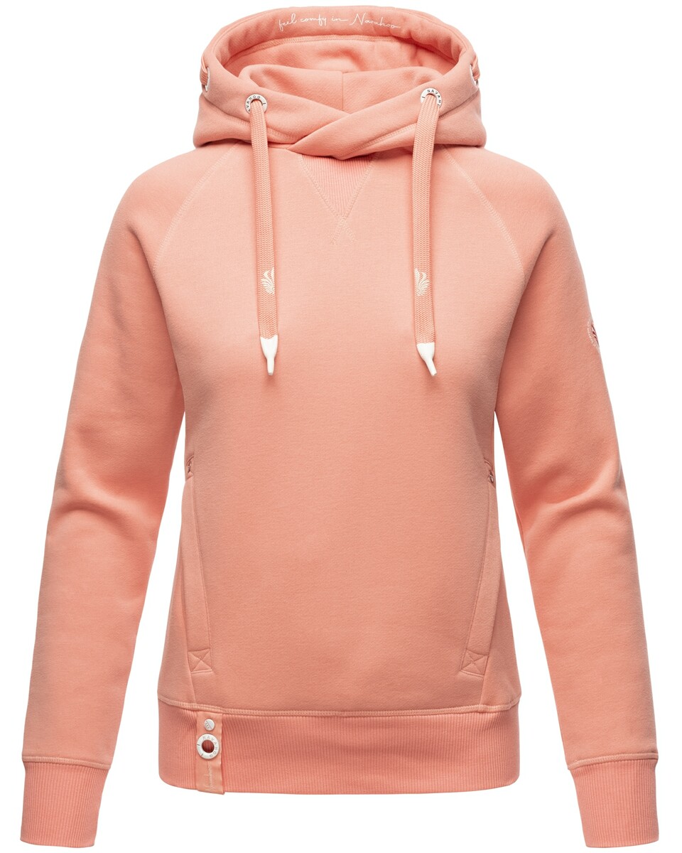 Bild 1 von NAVAHOO Damen Kapuzensweatshirt Hoodie mit Kapuze & Breiten Tunnelzugkordeln Liebesmäuschen