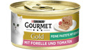 Bild 1 von Purina GOURMET Katzennassfutter Gold Feine Pastete mit Forelle & Tomaten