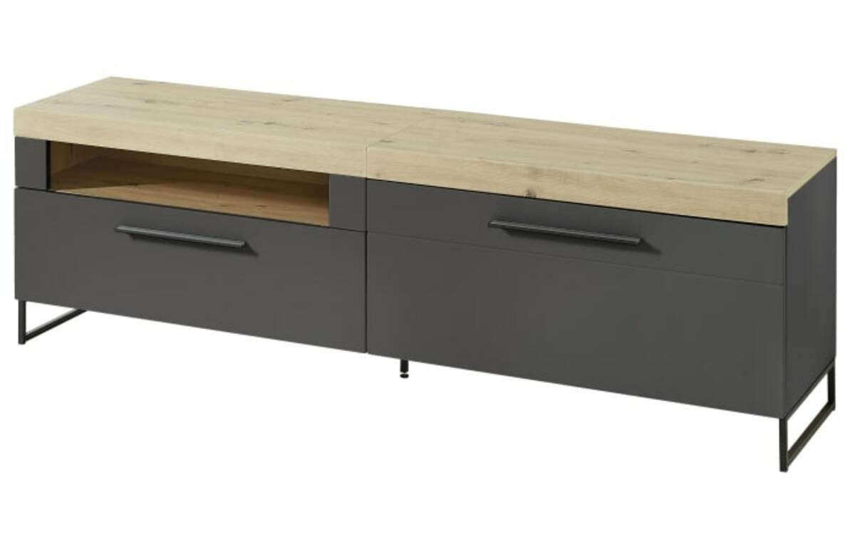 Bild 1 von Innostyle - TV-Unterteil Loft-Two, Lack Laminat graphit supermatt
