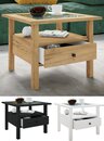 Bild 1 von VCM Holz Beistelltisch Couchtisch Sofatisch Wohnzimmertisch Schublade Lingis M