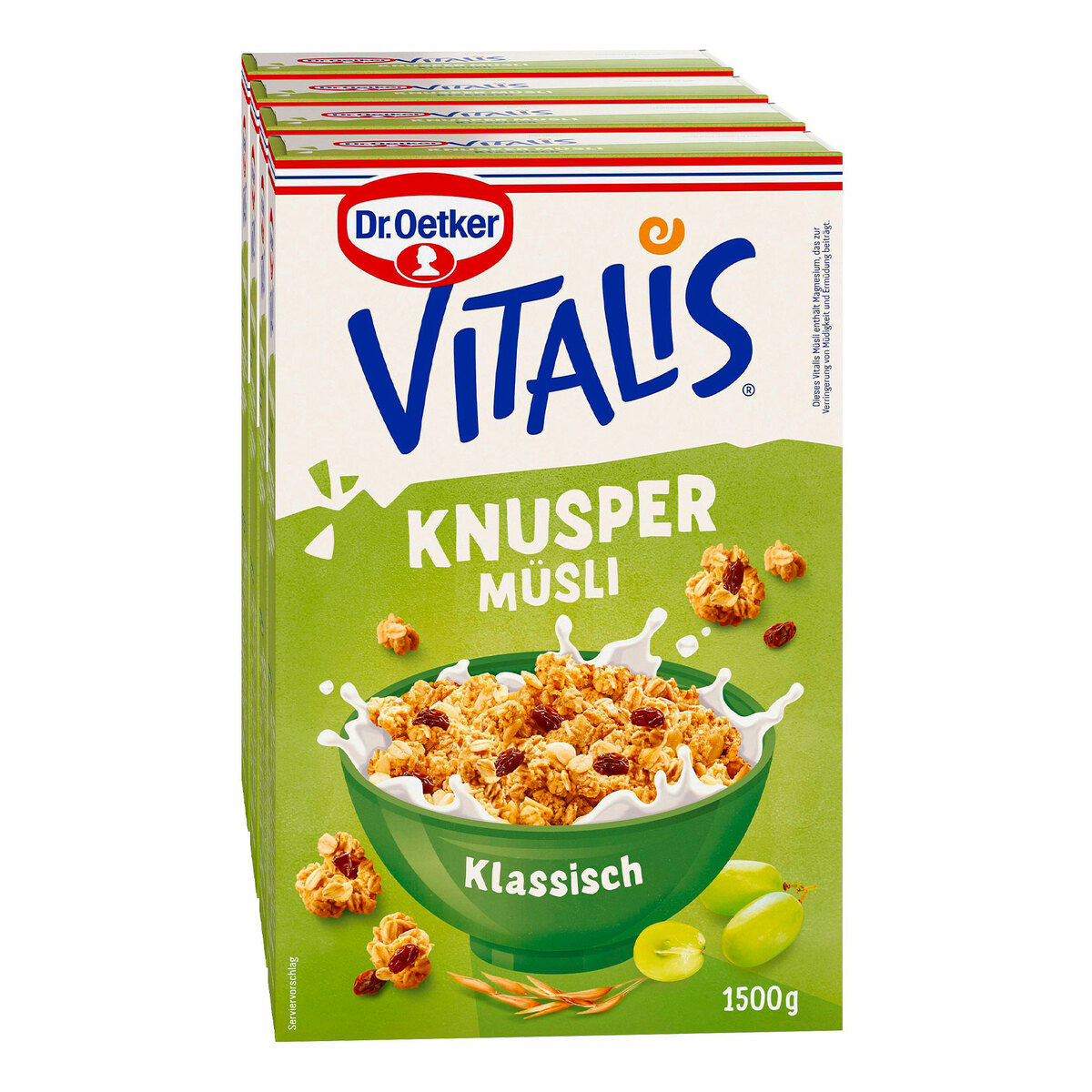 Bild 1 von Dr. Oetker Vitalis Knuspermüsli Klassik 1,5 kg, 4er Pack