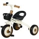 Bild 1 von AIYAPLAY Dreirad, Kinderfahrrad mit verstellbarer Sitz, Laufrad mit Fahrradkorb, Klingel, Kinderrad mit Pedalen, Lauffahrrad für Kinder 2-5 Jahre, Metall, Weiß