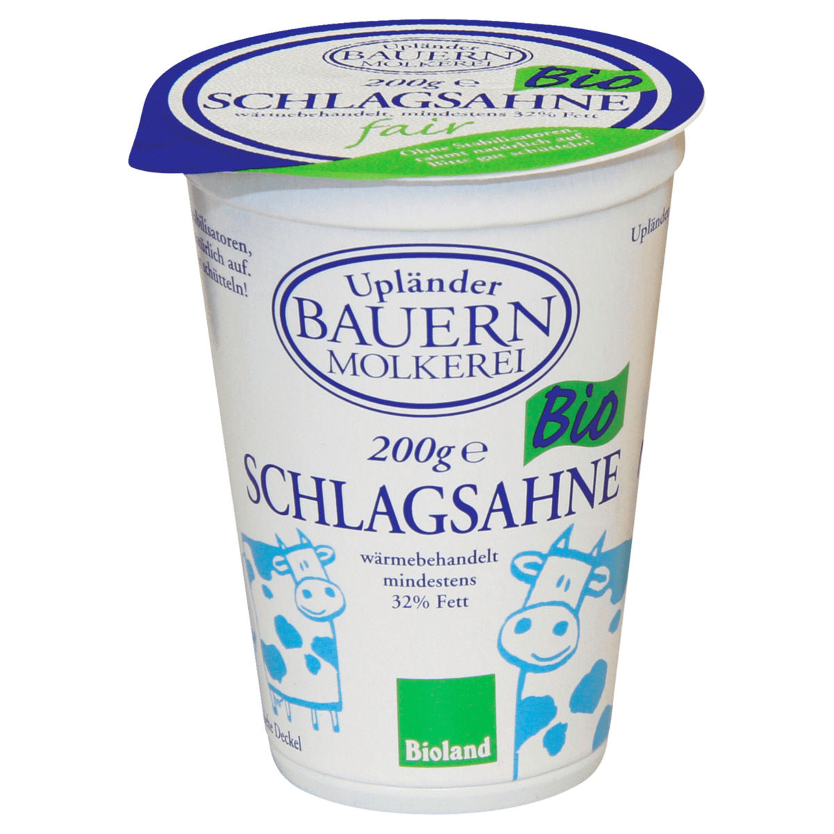 Bild 1 von Upländer Bauern Molkerei Bio Schlagsahne 200g