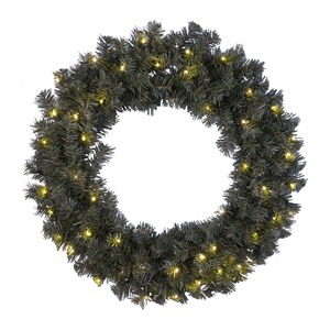 Star Trading Weihnachtskranz für Tür | Weihnachtskranz mit Beleuchtung 70 cm | LED Kranz Weihnachten | Beleuchteter Kranz Deko | Weihnachtskranz Türkranz | Weihnachtskranz LED | Kranz Tür Weihnac