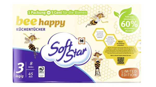 Bild 1 von SoftStar Küchentücher Biene 3-lagig