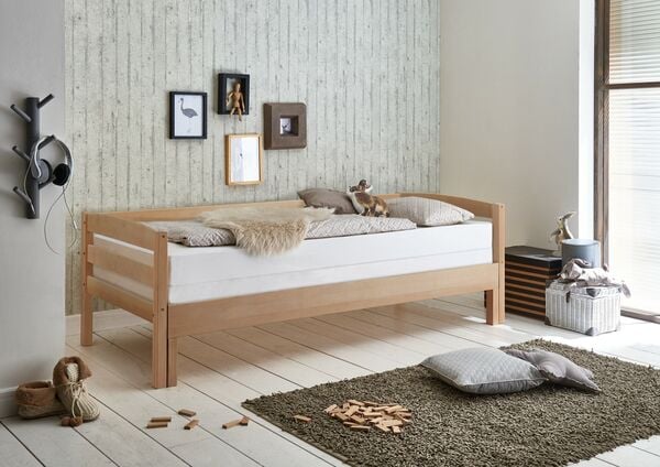 Bild 1 von Relita - Funktionsbett Emilia ausziehbar 90/180x200 Buche massiv natur