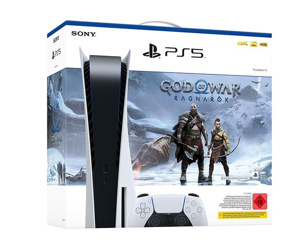 Bild 1 von Sony PlayStation 5 - Disk Edition - inkl. God of War Ragnarök (Voucher) - Bundle