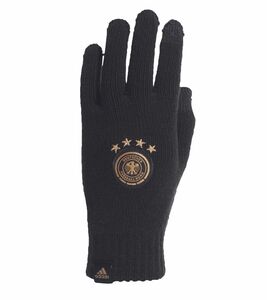 adidas DFB Gloves Strick-Handschuhe für Herren und Damen Wintersport-Handschuhe Winter-Handschuhe Fußball-Handschuhe Fan-Handschuhe WM 2022 HP0759 Schwarz