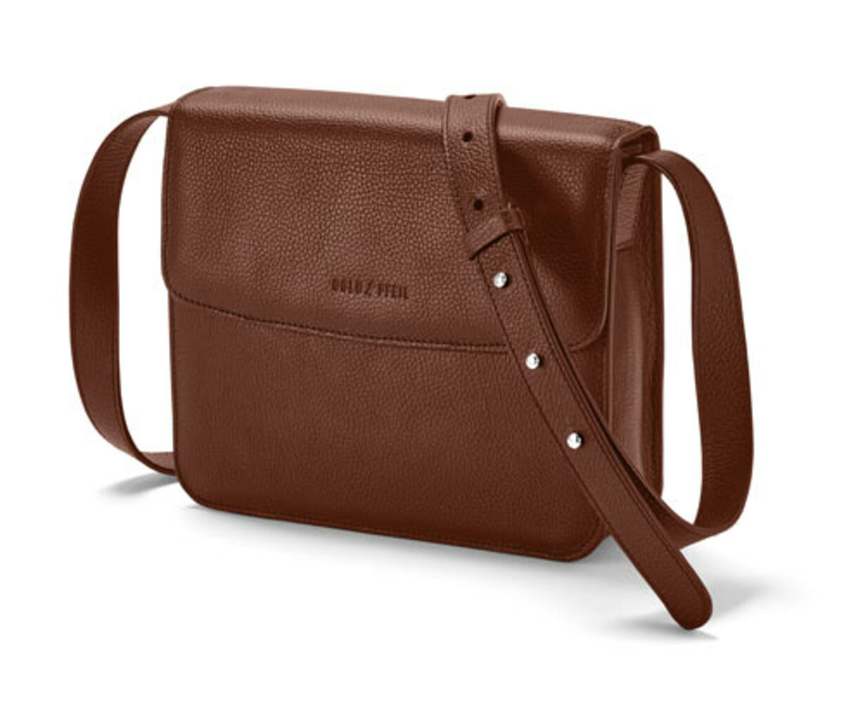 Bild 1 von Leder-Umhängetasche »Goldpfeil«, braun
