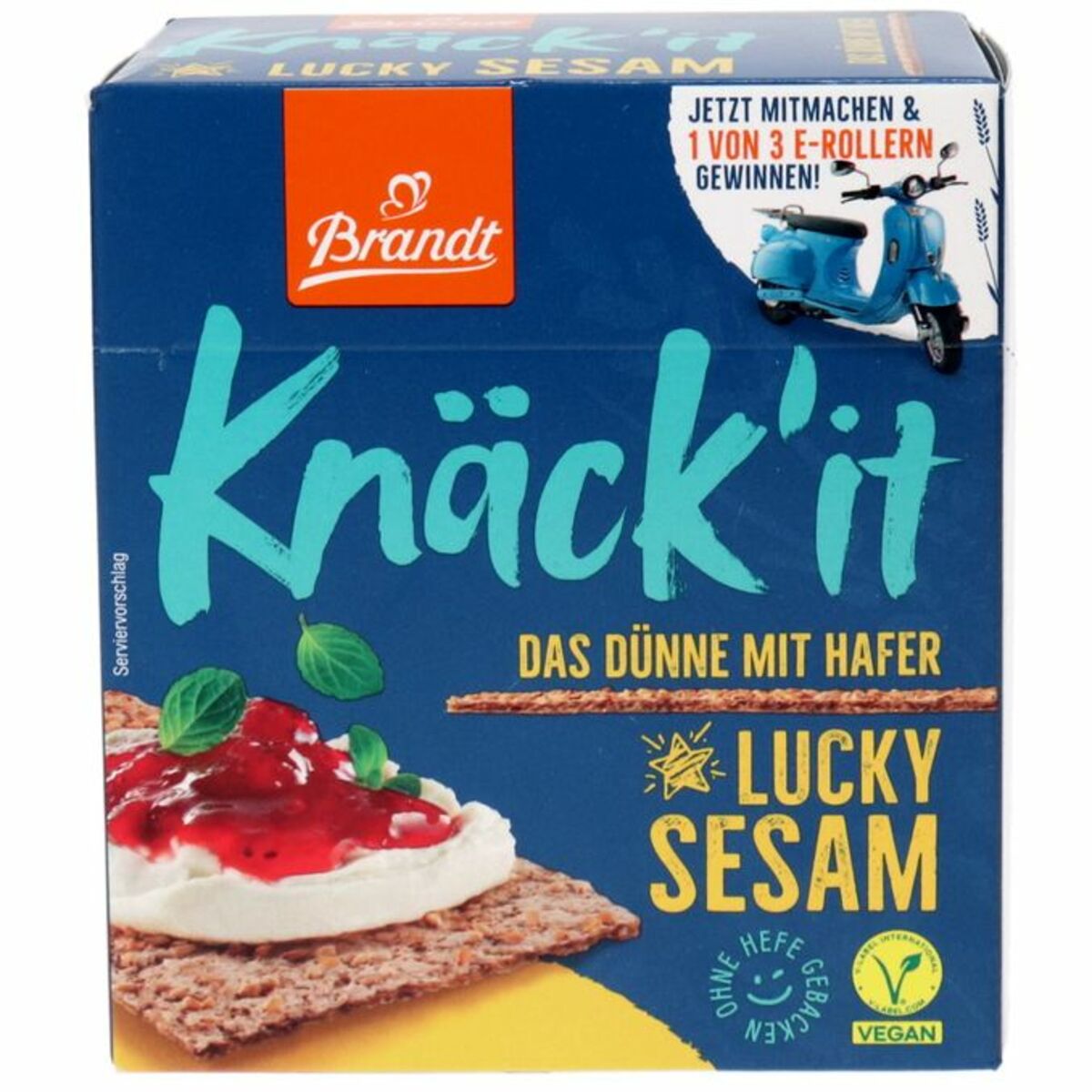 Bild 1 von Brandt Knäckebrot mit Hafervollkorn & Sesam