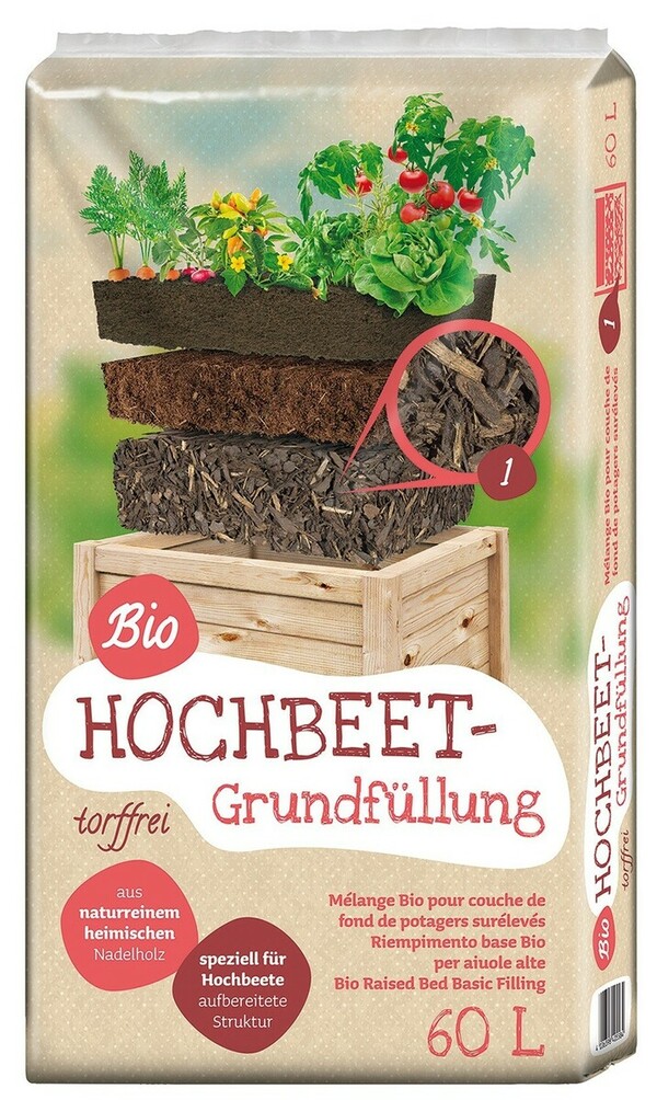 Bild 1 von Floragard Universal Bio Hochbeet Grundfüllung 60L