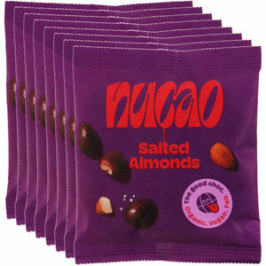 nucao BIO geröstete Mandeln mit Schokolade, 8er Pack