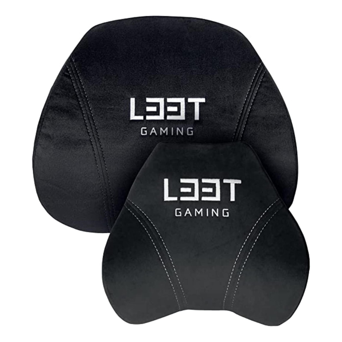 Bild 1 von L33T Gaming Luxuriöses Gaming Stuhl Kissen Set, Memory Foam, Samt, Schwarz