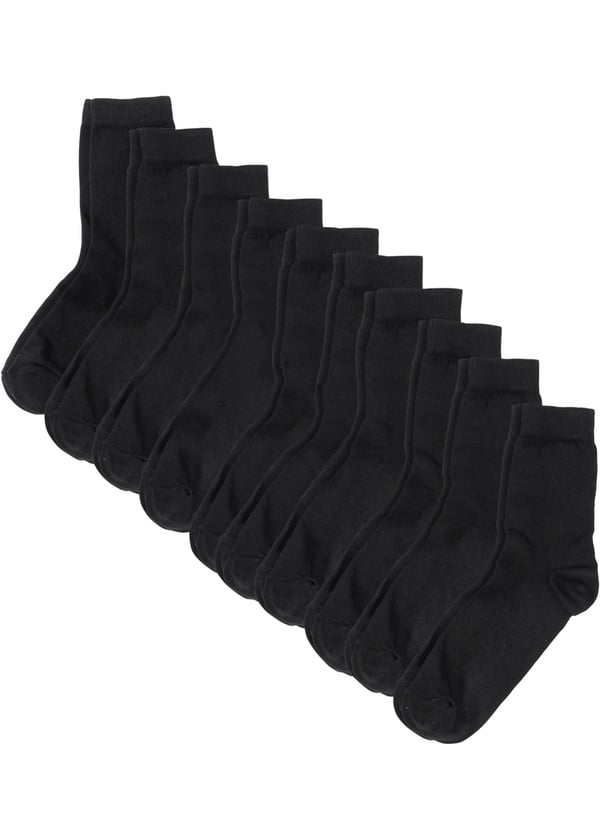 Bild 1 von Socken Basic (10er Pack) mit Bio-Baumwolle, 35, Schwarz