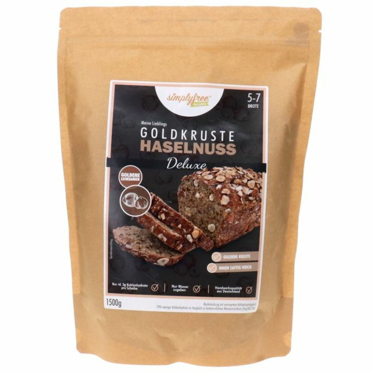 Bild 1 von simplyfree Backmischung Haselnussbrot (LowCarb)