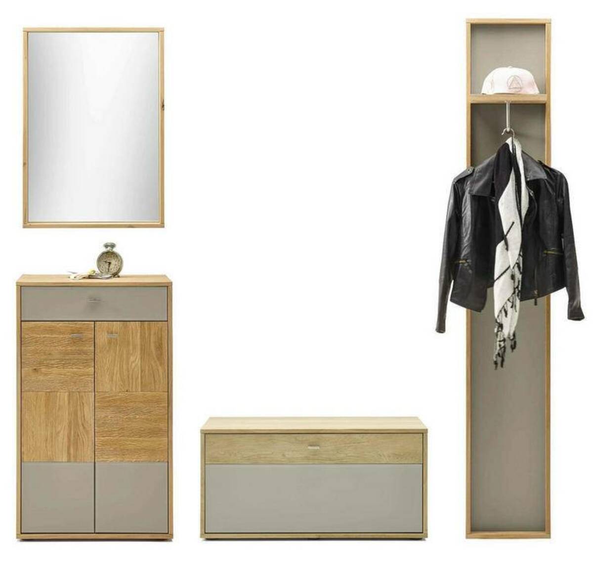 Bild 1 von Musterring Garderobenkombination 4 ohne LED LAGO, Holzfurnier