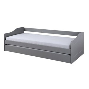 CASAVANTI Stauraum-/Funktionsbett MALTE 90 x 200 cm grau