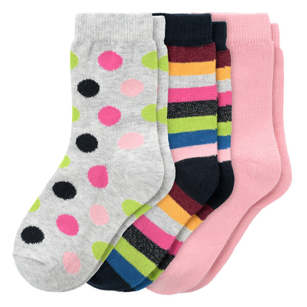 Bild 1 von 3 Paar Baby Socken in bunten Dessins