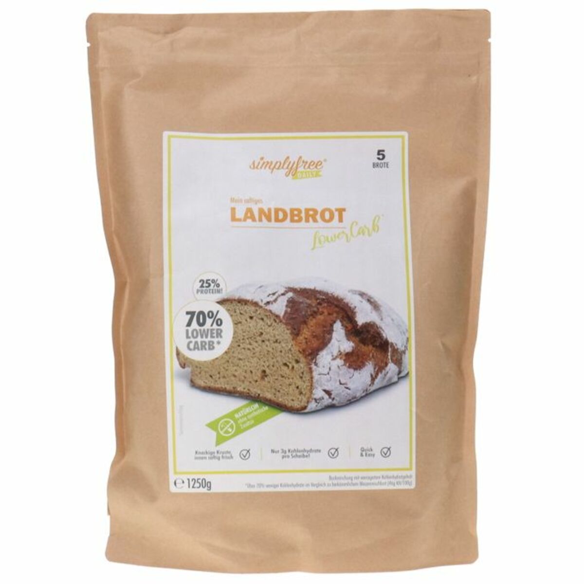 Bild 1 von simplyfree Brotbackmischung Landbrot (5 Brote)