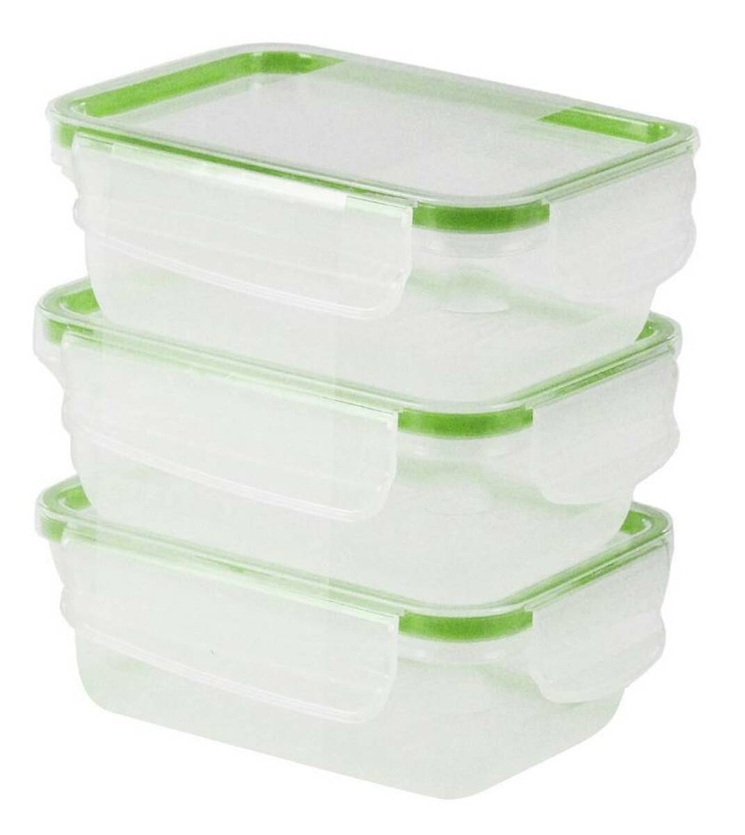 Bild 1 von rotho Kühlschrankdose 0,5L 3-tlg. CLIC & LOCK, Kunststoff