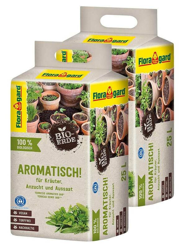 Floragard Bio-Erde Aromatisch Torffrei 2x25L Ansehen!