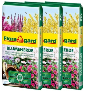 Floragard Blumenerde 3X20L