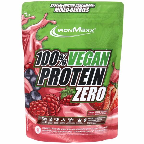 Bild 1 von IronMaxx 100% Vegan Zero Protein Mixed Berries