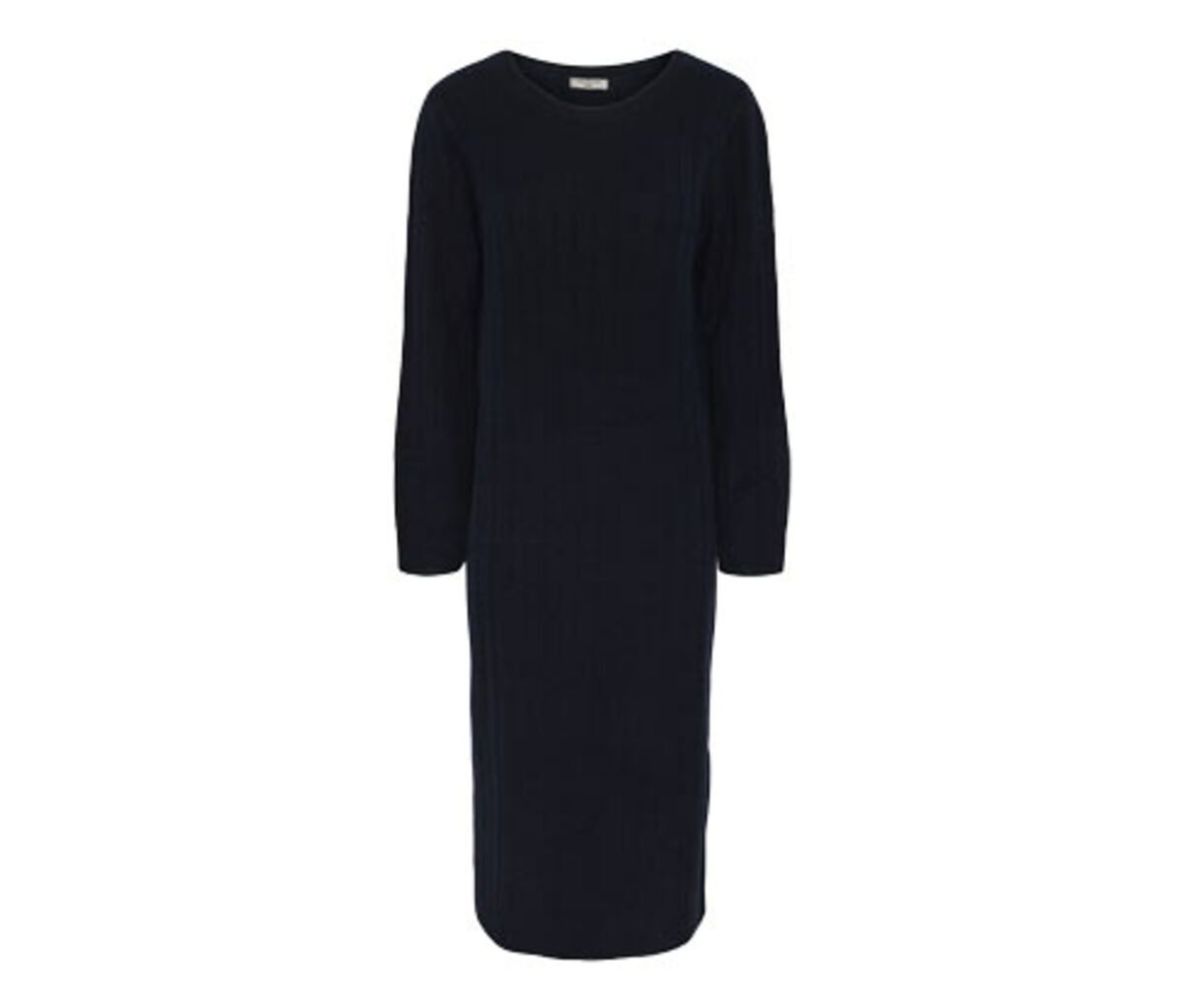 Bild 1 von Geripptes Strickkleid, dunkelblau