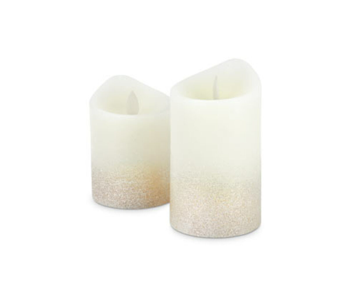 Bild 1 von 2 LED-Echtwachskerzen, champagnergoldfarben