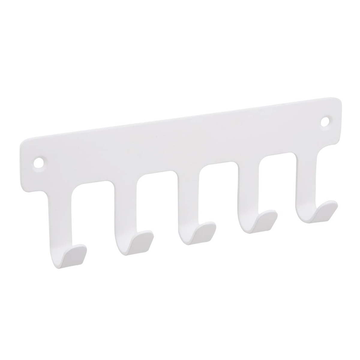 Bild 1 von Handtuchhaken Weiß Matt 5-fach aus Metall - Handtuchhalter Wandhaken Bad WC