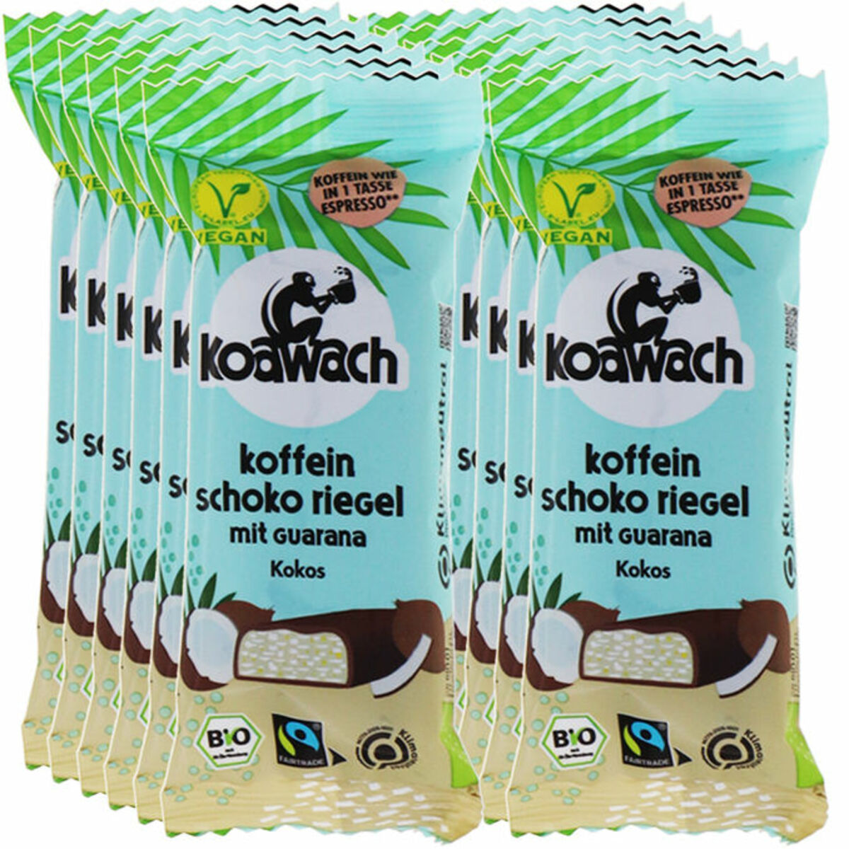 Bild 1 von Koawach BIO Kokosriegel, 12er Pack