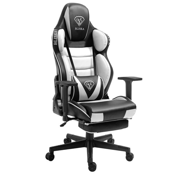 Bild 1 von Chair Racing Chefsessel mit Sportsitz und ergonomsichen 4D-Armlehnen Schreibtischstuhl Drehstuhl