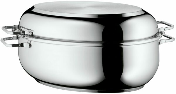 Bild 2 von WMF Bräter, Cromargan® Edelstahl Rostfrei 18/10 (1-tlg), Deckel als induktionsgeeignete Pfanne nutzbar, 8,5 Liter