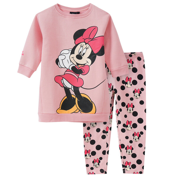 Bild 1 von Minnie Maus Sweatkleid und Leggings im Set