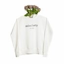 Bild 2 von missforty Sweatshirt Damen Sweatshirt Pulli Basic Sport ohne Kapuze Baumwolle Unifarben mit Logoprint, mit Print
