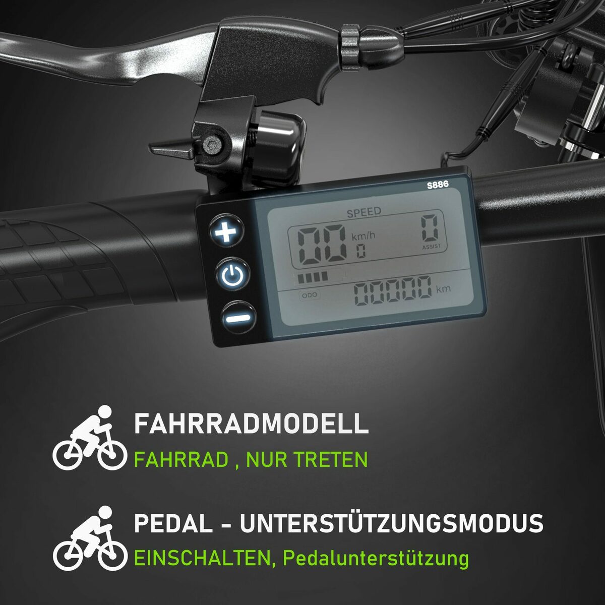 Bild 2 von HITWAY E-Bike Luftreifen 20" 3,0 Fat Tire klapprad,250W/36V/11,2Ah,Shimano 7 Gängen